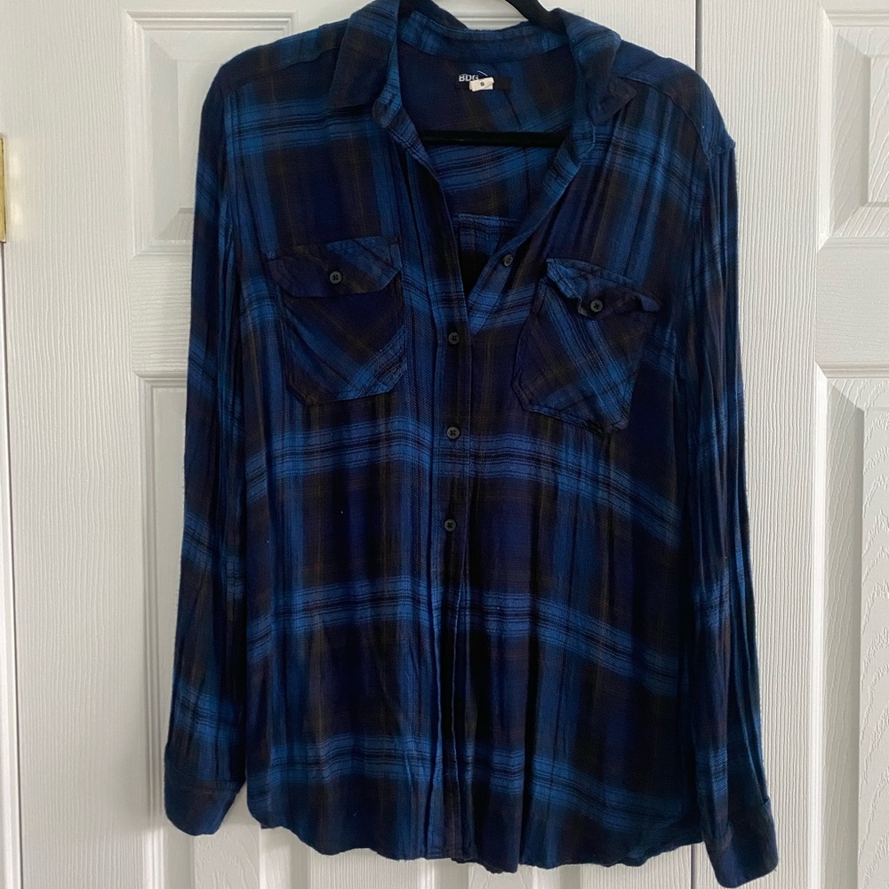 BDG (Urban Outfitters) Black & Blue Flannel